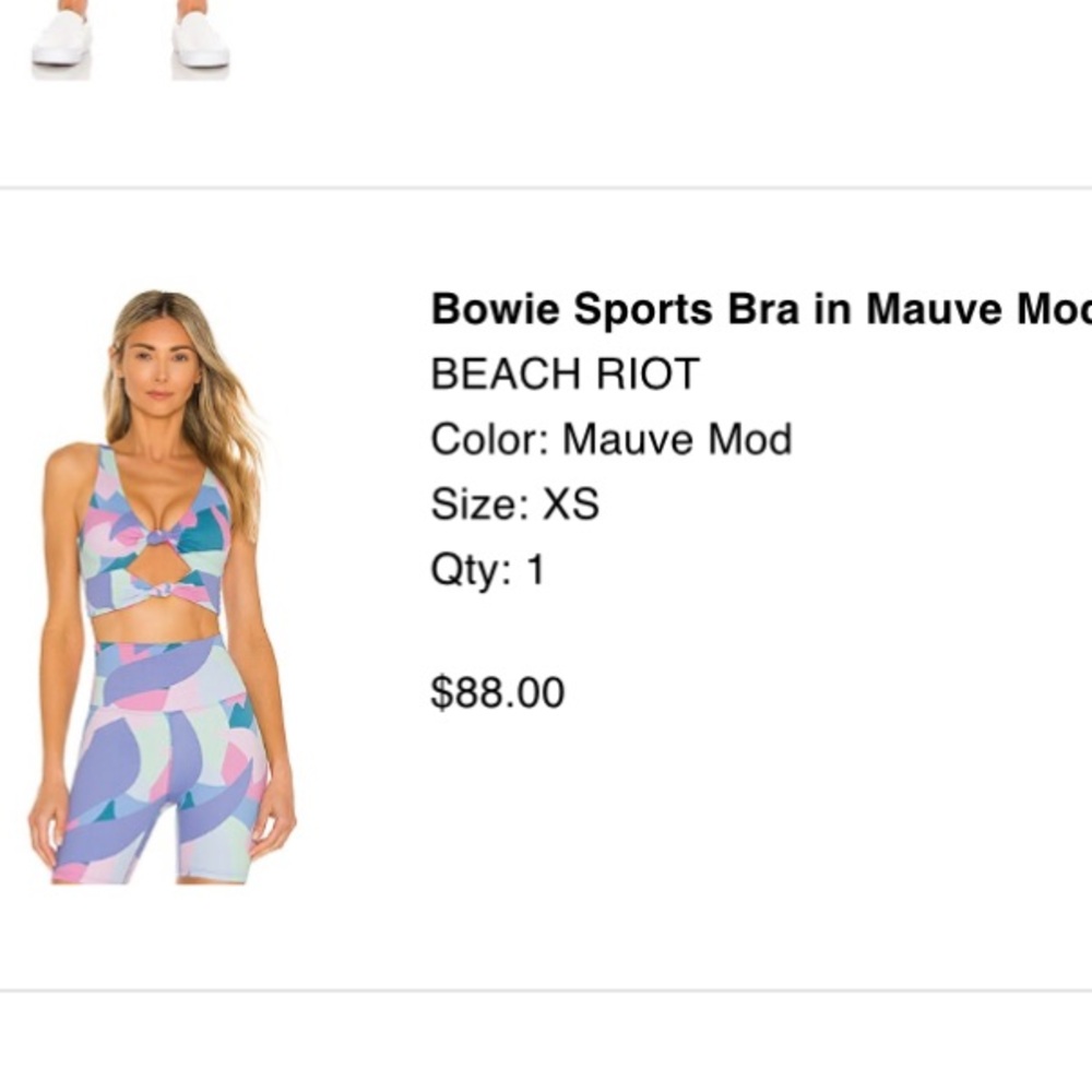 Bowie Sports Bra Beach Riot - Picture 2 of 5